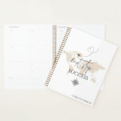 次のストップ成功冒険の世界の地図wanderlust プランナー手帳 (ディスプレー)