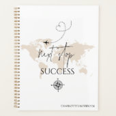 次のストップ成功冒険の世界の地図wanderlust プランナー手帳 (正面)