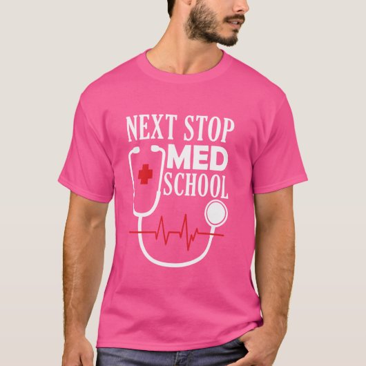 次のストップ救急学校 – Medi医学生 Tシャツ (正面)