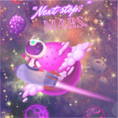 次のストップ火星 シール (正面)