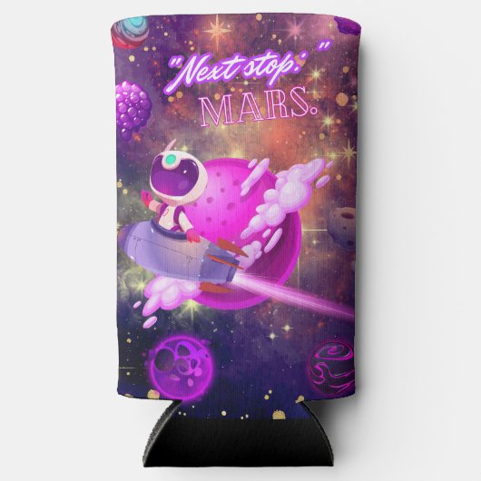 次のストップ火星 スリム缶クーラー (正面)