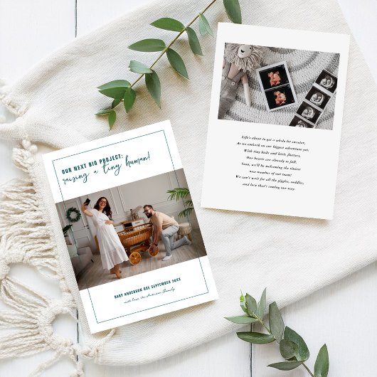 次のビッグプロジェクト | 写真妊娠 案内状