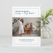 次のビッグプロジェクト | 写真妊娠 案内状 (スタンド正面)