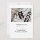 次のビッグプロジェクト | 写真妊娠 案内状 (裏面)