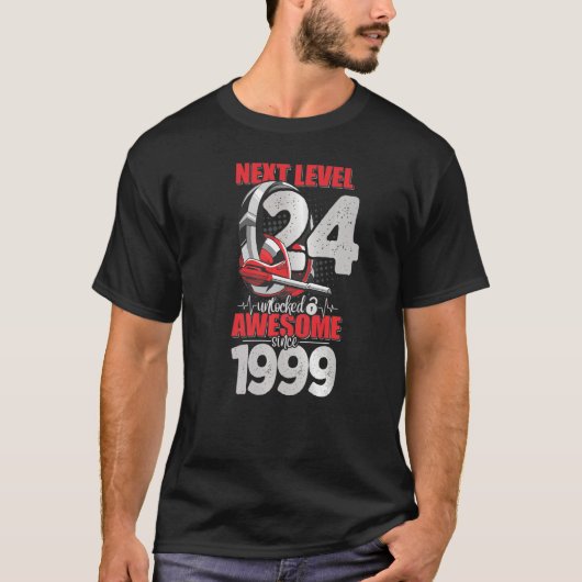 次のレベルのロック解除24歳の少年1999ヘッドセットG Tシャツ (正面)