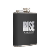 次のレベルの引用文動機に立ち上がる フラスク (右)