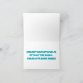 次のレベルの感謝チーム サンキューカード (内部)