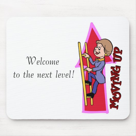 次のレベルへの歓迎! マウスパッド (正面)