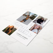 次のレベルモダンの写真卒業招待状 箔招待状 (回転した状態)