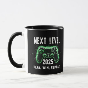 次のレベル2025勝遊ちのゲームおもしろいゲーマー マグカップ