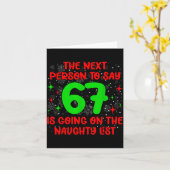 次の人が6 7のいたずらリストに載る面白いクリスマス カード (黄色い花)