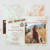 次の冒険の卒業写真 招待状 (正面/裏面)