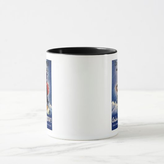 次の冬のヴィンテージの第2次世界大戦は震えません マグカップ (中央)