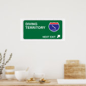 次の出口へのダイビング ポスター (キッチン)