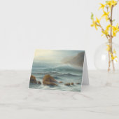 次の大きい波-メッセージカード カード (黄色い花)