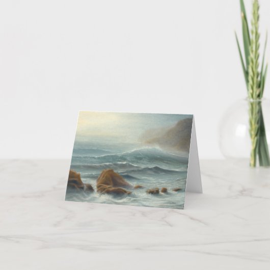 次の大きい波-メッセージカード カード (正面)