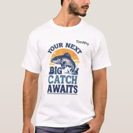 次の大漁釣りイラスト Tシャツ