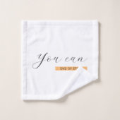 次の操作が可能 |やる気を起こさせる引用文 |感動的 | バスタオルセット (ウォッシュタオル)