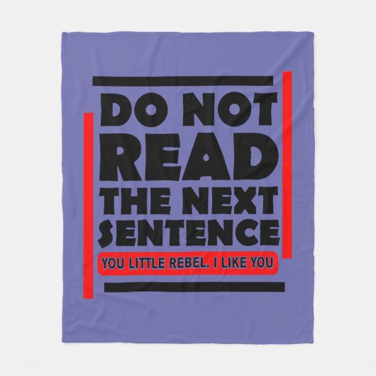 次の文読の先生しない フリースブランケット (正面)