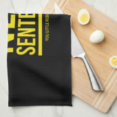 次の文読を使うな。反逆者め。 キッチンタオル (四つ折り)