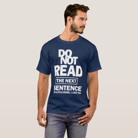 次の文読を言うな Tシャツ (正面フル)