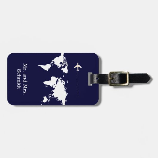 次の旅行はミセスパーソナライズされた ラゲッジタグ (正面横)
