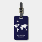 次の旅行はミセスパーソナライズされた ラゲッジタグ (正面縦)