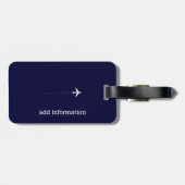 次の旅行はミセスパーソナライズされた ラゲッジタグ (裏面横)