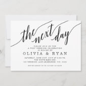次の日のお祝い 招待状 (正面)