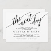 次の日のお祝い 招待状 (正面/裏面)