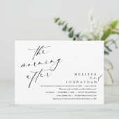 次の日の朝、ポストのブ結婚ランチ 招待状 (スタンド正面)