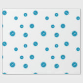 次の暗カッコいい号通貨のコインサインパターン ラッピングペーパー (フラット)