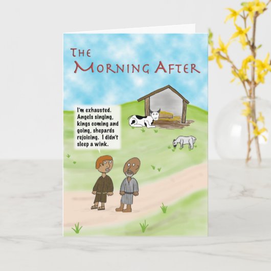 次の朝 カード (黄色い花)