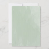 次の朝、緑のポストのブ結婚ランチ 招待状 (裏面)