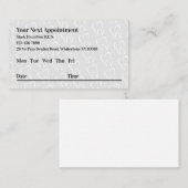 次の歯医者のアポイントメント名刺 名刺 (正面/裏面)