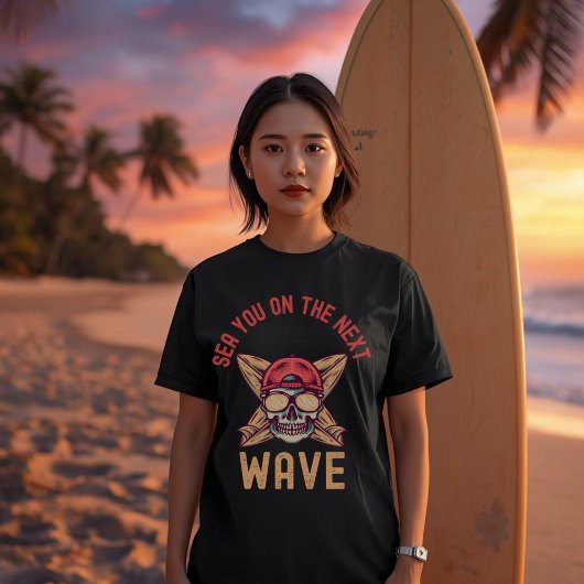 次の波で会いましょう サーフ | ビーチ パン オーシャン Tシャツ