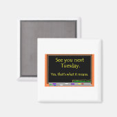 次の火曜日 マグネット (正面/裏面)