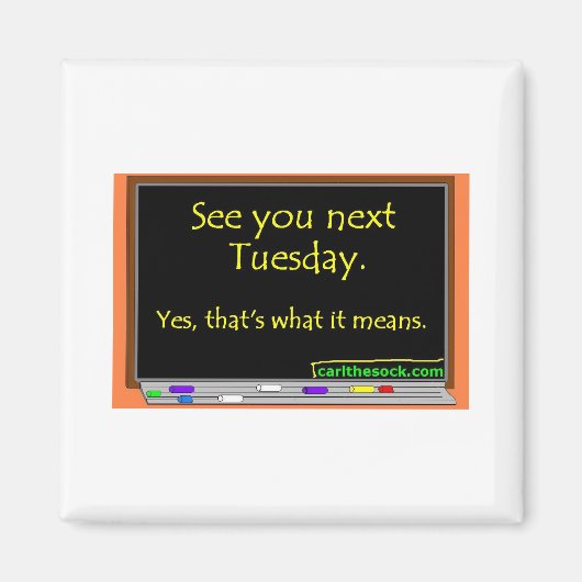 次の火曜日 マグネット (正面)