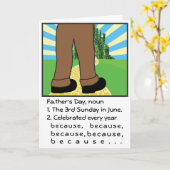 次の理由からお父様のデイカード/個人設定 カード (黄色い花)