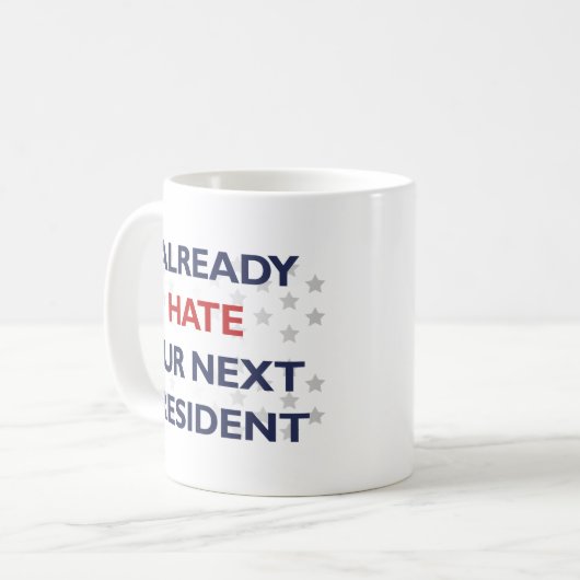 次の社長を憎む コーヒーマグカップ (正面左)