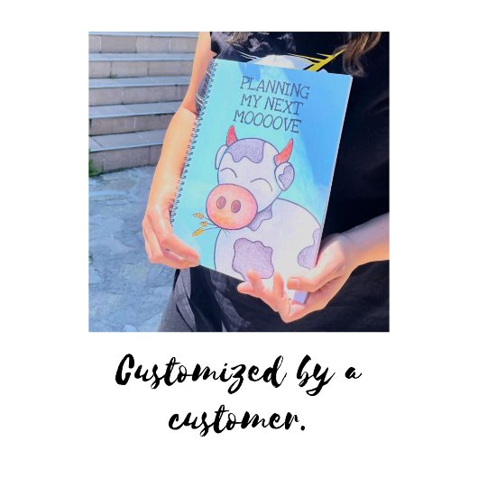 次の移動の計画…カスタマイズできる牛 ノートブック