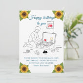 次の章のために荷造り中, 誕生日 カード (スタンド正面)