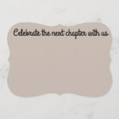 次の章の卒業招待状 招待状 (裏面)