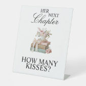 次の章の始まりを祝う ブライダルシャワーテーブルサイン 台座サイン (正面)