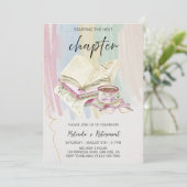 次の章を始める - エレガントな退職パーティー 招待状 (スタンド正面)