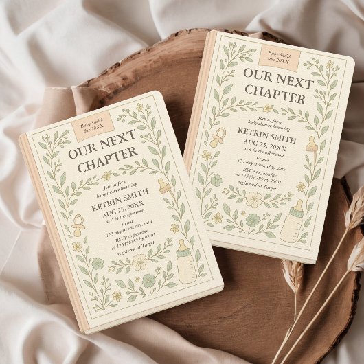 次の章ストーリーブックおとぎ話の赤ちゃんシャワー 招待状