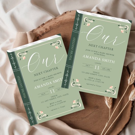 次の章ストーリーブックおとぎ話の赤ちゃんシャワー 招待状
