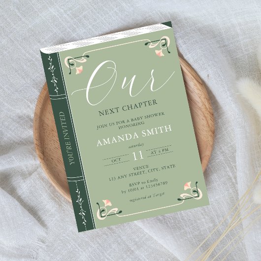 次の章ストーリーブックおとぎ話の赤ちゃんシャワー 招待状