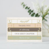 次の章ストーリーブックベビーシャワー サンキューカード (スタンド正面)