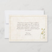 次の章ストーリーブックベビーシャワー サンキューカード (裏面)